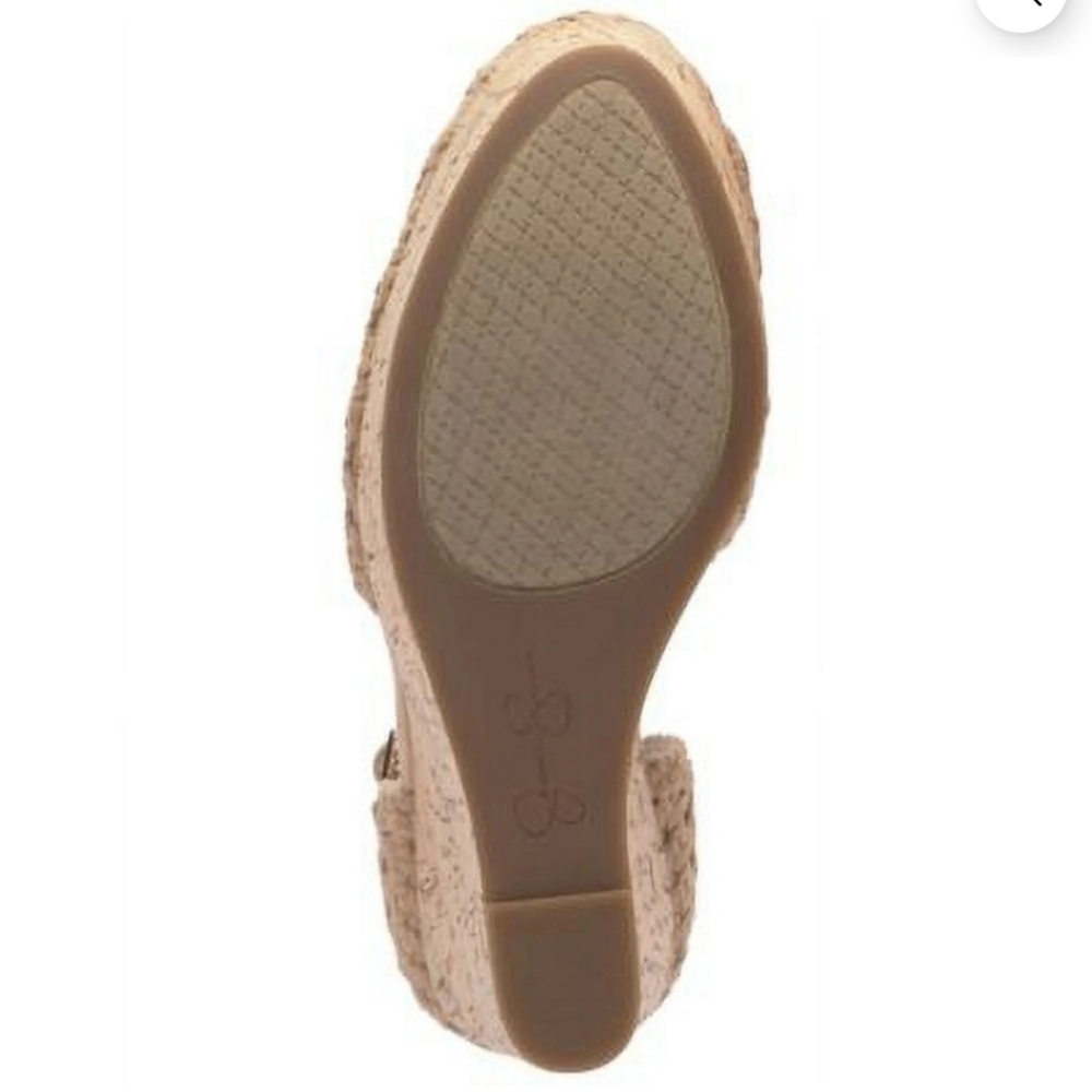 JESSICA SIMPSON Cork-Like Wedge Woven Round Toe - Picture 4 of 4